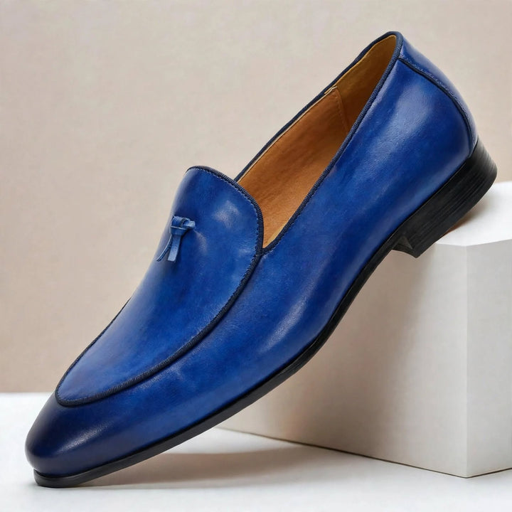 Azura Cowhide Leather Loafers