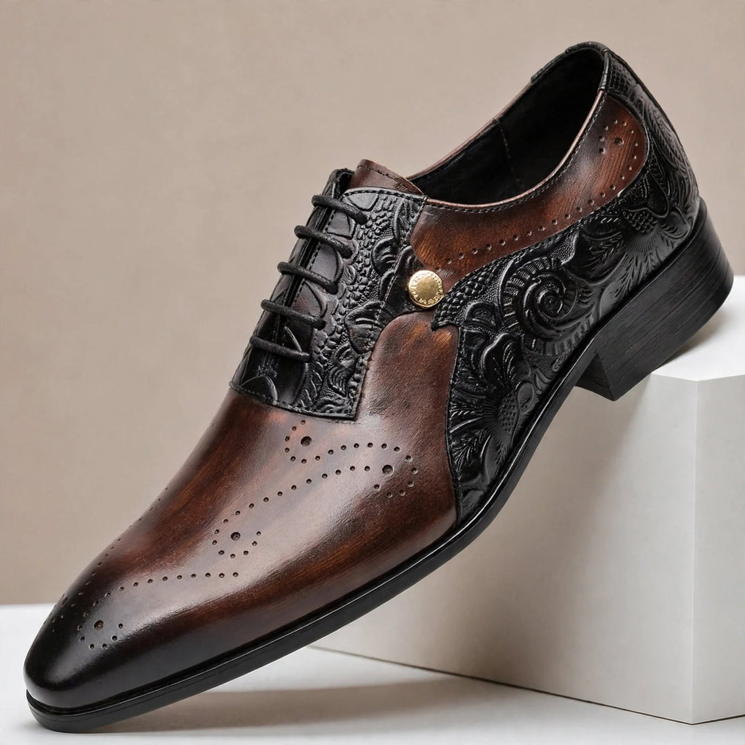 Balerio Cowhide Leather Shoes