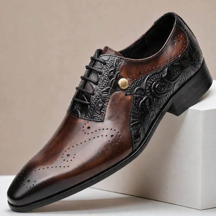 Balerio Cowhide Leather Shoes