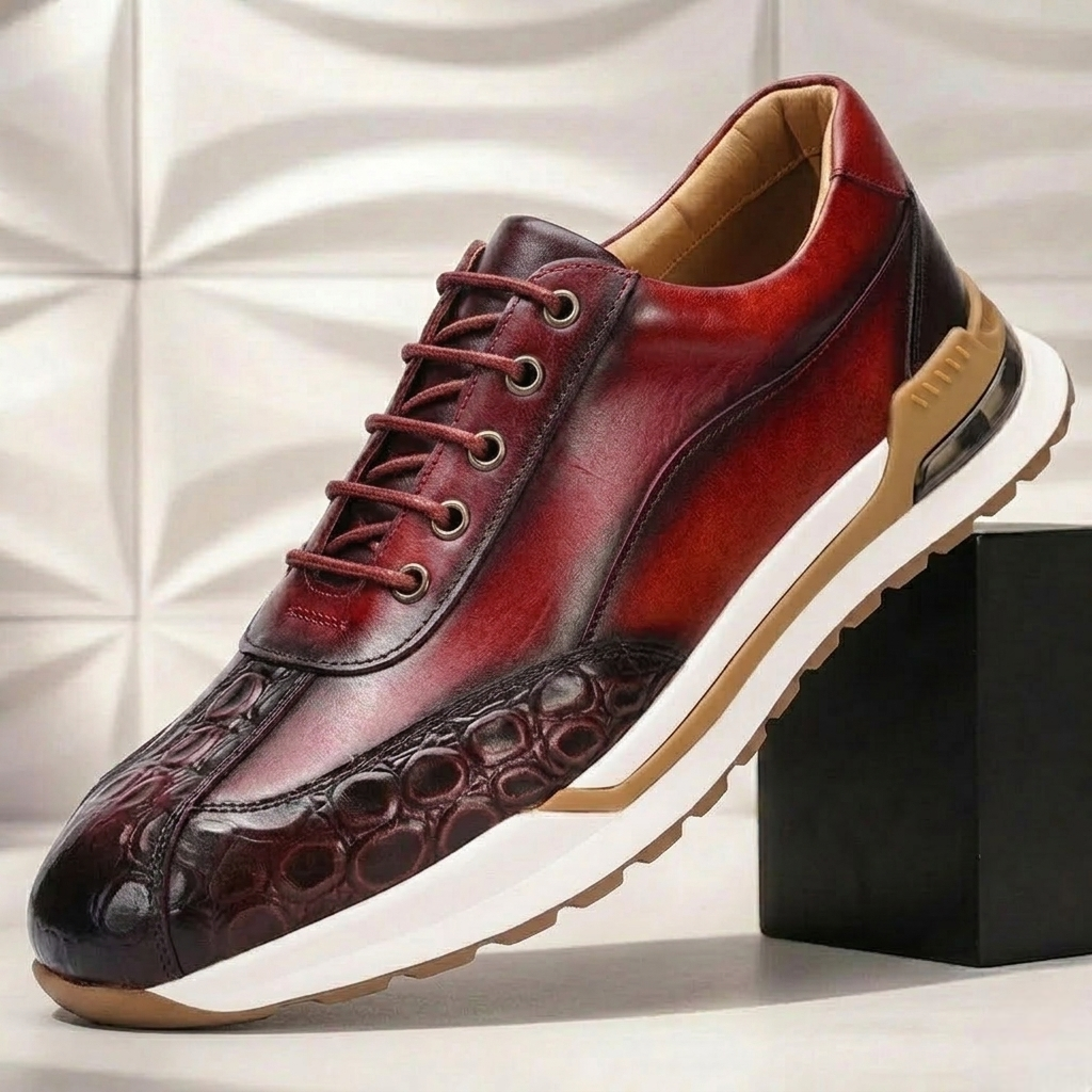Malvani Cowhide Leather Sneakers