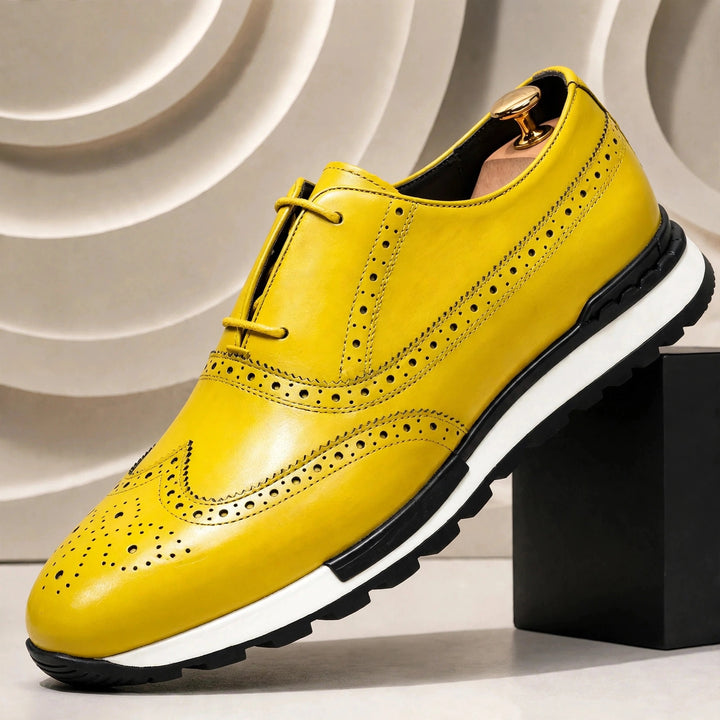 Calvano Cowhide Leather Sneakers